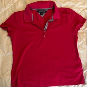 Tommy Hilfiger Women's Fuchsia Polo Shirt